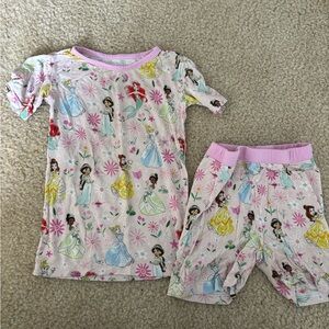Little Sleepies x Disney Princess Original Short Sleeve and Shorts Pajama Set